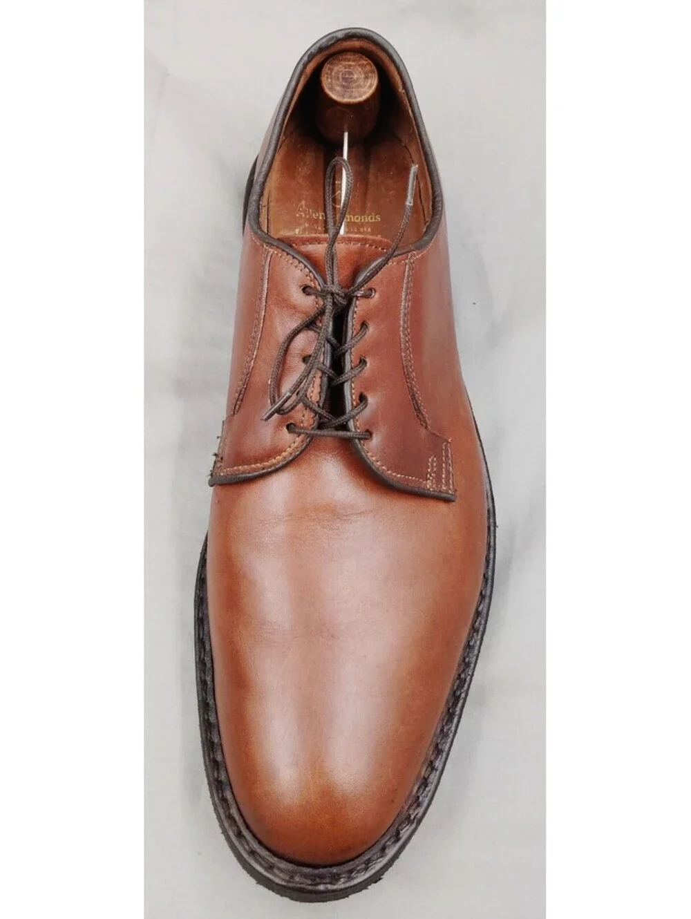 Allen Edmonds Badlands 1005 Brown Leather Derby Shoes Men's 11.5 D USA Made